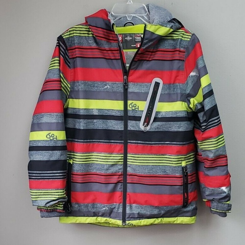 Youth Boys 686 Ski Jacket with hood Size Large